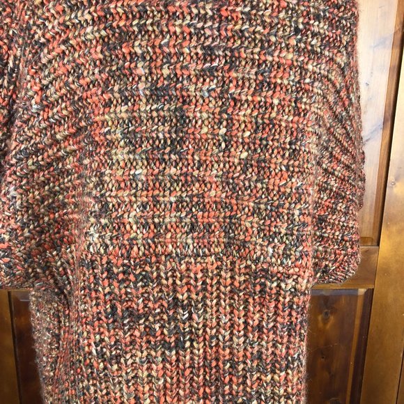 Chico's Katrina Boho Wool Blend Fringed Chunky Knit Open Front Cardigan Sweater - Picture 8 of 17